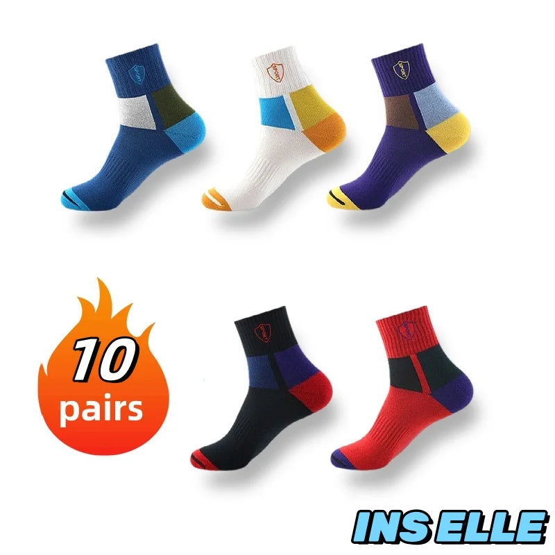 Oxbret™ 10/5/3pairs Breathable Con Sports Stockings Men Bamboo Fiber Men Socks