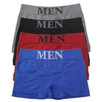 Oxbret™ 5 Pcs Thin Style Men's High Elastic Plain Color Comfortable Boxer