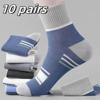 Oxbret™ 10/5/3pairs Breathable Con Sports Stockings Men Bamboo Fiber Men Socks