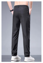 Oxbret™ Summer New Business Ice Silk Pants Straight Elastic Waist