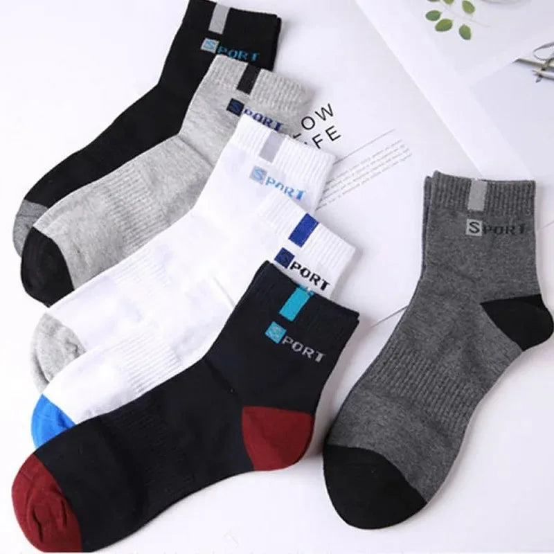 Oxbret™ 10/5/3pairs Breathable Con Sports Stockings Men Bamboo Fiber Men Socks