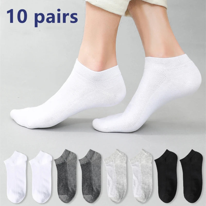 Oxbret™ 10/5/3pairs Breathable Con Sports Stockings Men Bamboo Fiber Men Socks