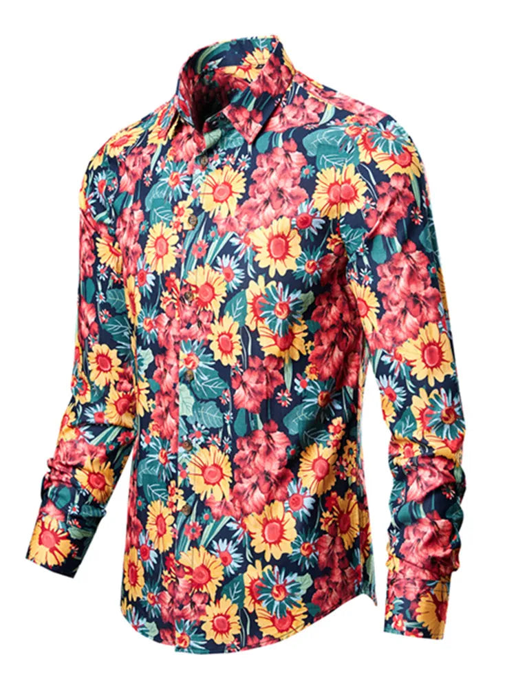 Oxbret™ Man's shirts Cotton Vintage