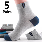 Oxbret™ 10/5/3pairs Breathable Con Sports Stockings Men Bamboo Fiber Men Socks