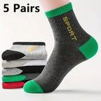 Oxbret™ 10/5/3pairs Breathable Con Sports Stockings Men Bamboo Fiber Men Socks
