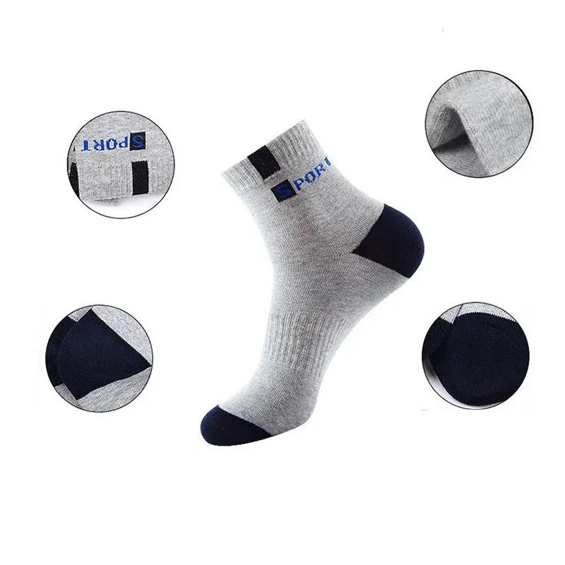 Oxbret™ 10/5/3pairs Breathable Con Sports Stockings Men Bamboo Fiber Men Socks