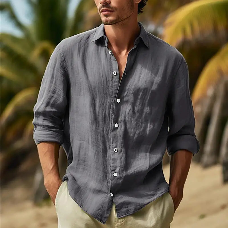 Oxbret™ Men's Patchwork Shirt Casual