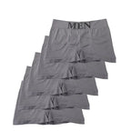 Oxbret™ 5 Pcs Thin Style Men's High Elastic Plain Color Comfortable Boxer