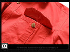 Oxbret™ Retro Cargo style Men's Long Sleeve Shirt With Pocket