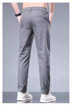 Oxbret™ Summer New Business Ice Silk Pants Straight Elastic Waist