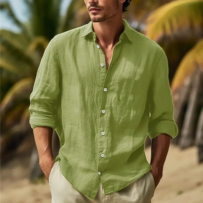 Oxbret™ Men's Patchwork Shirt Casual