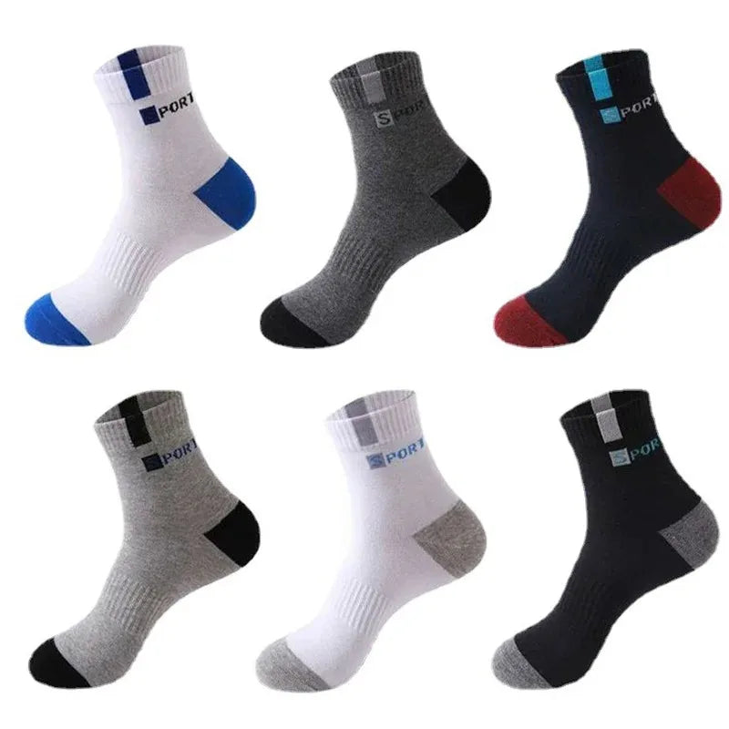 Oxbret™ 10/5/3pairs Breathable Con Sports Stockings Men Bamboo Fiber Men Socks