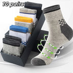 Oxbret™ 10/5/3pairs Breathable Con Sports Stockings Men Bamboo Fiber Men Socks
