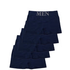 Oxbret™ 5 Pcs Thin Style Men's High Elastic Plain Color Comfortable Boxer
