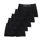 Oxbret™ 5 Pcs Thin Style Men's High Elastic Plain Color Comfortable Boxer