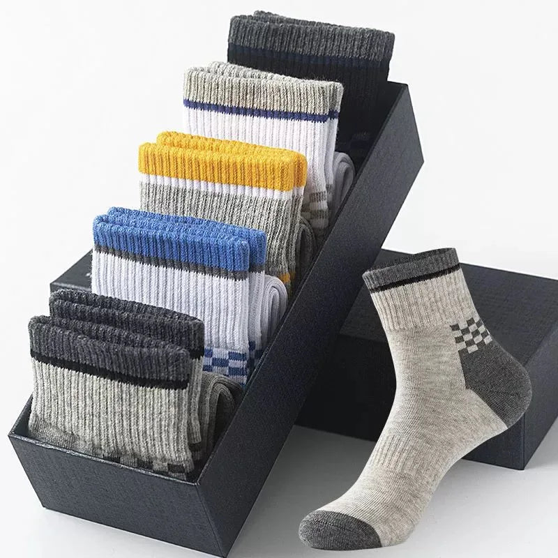 Oxbret™ 10/5/3pairs Breathable Con Sports Stockings Men Bamboo Fiber Men Socks