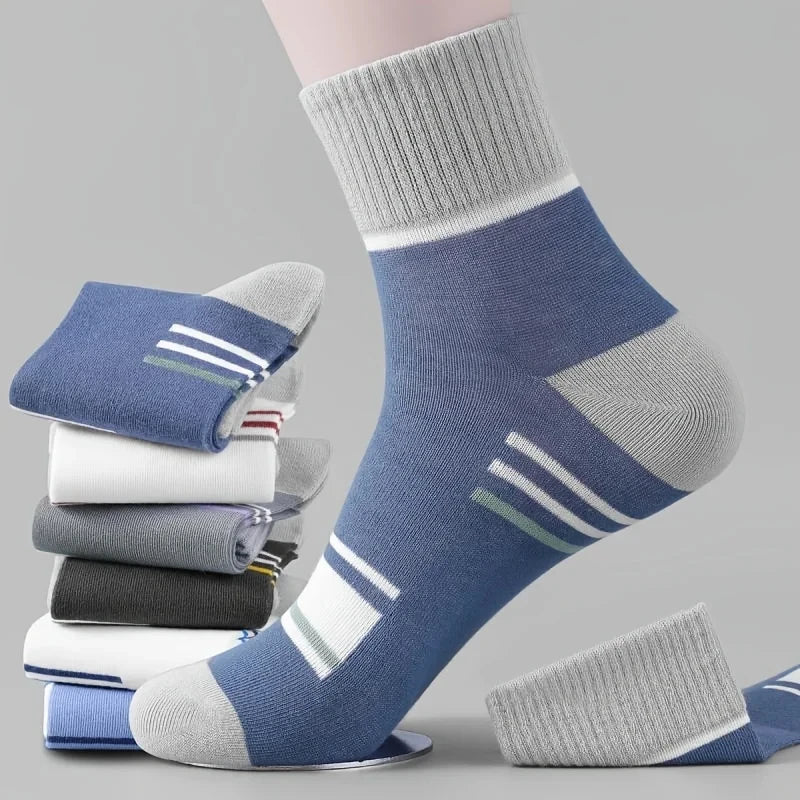 Oxbret™ 10/5/3pairs Breathable Con Sports Stockings Men Bamboo Fiber Men Socks